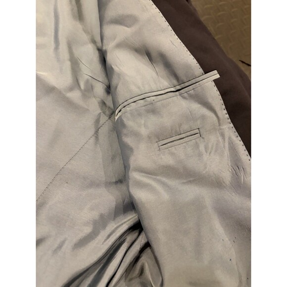 Rare Vtg Hugo Boss Blazer Mens 44R Black Two Button Suit Jacket Classic $700 - Picture 12 of 16